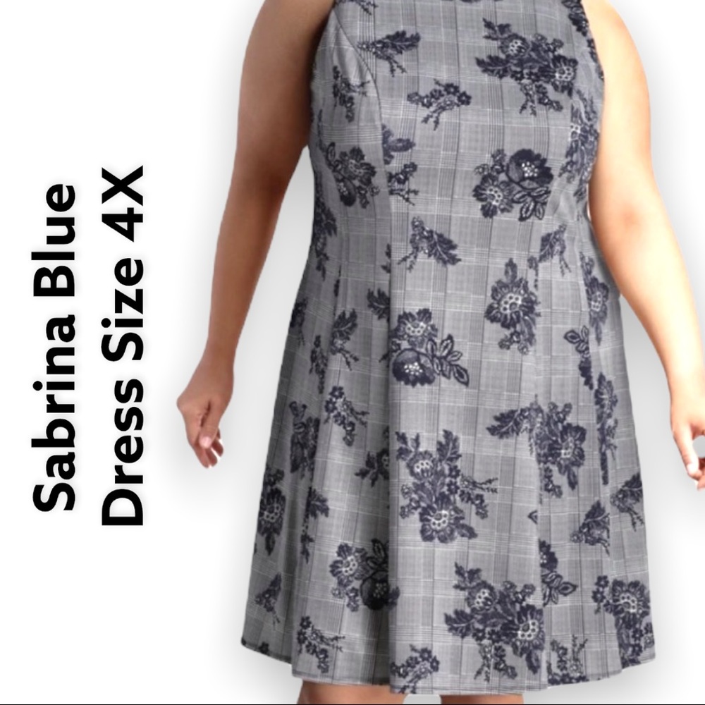 Sleeveless fit and flair dress, size 4x